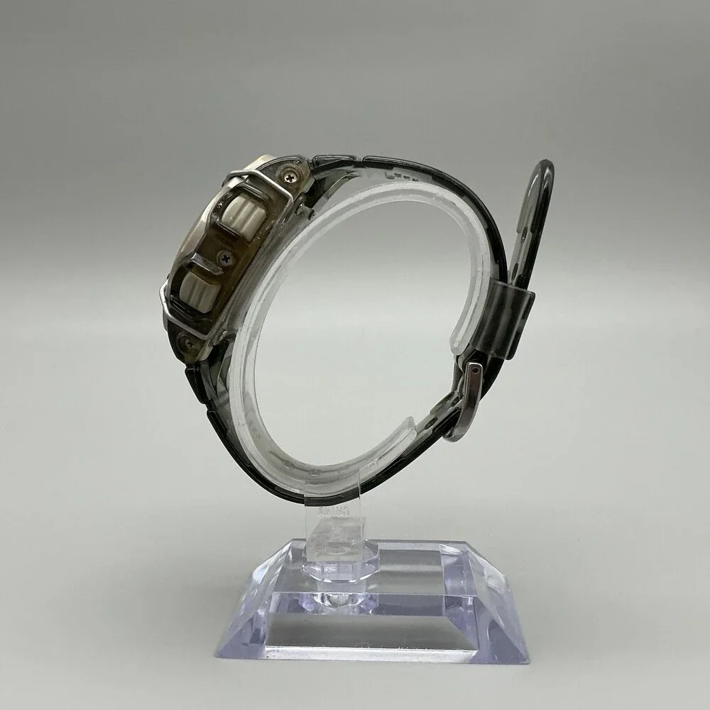 Vtg Casio Baby-G BG-460 Womens Watch 43mm Gray Green Digital New Battery